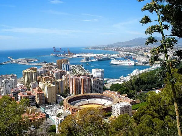 Foto Málaga vista desde el parador de Gibralfaro